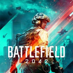 Cover art for Battlefield 2042 video game.